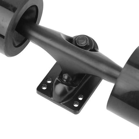 Close-up of Dual Drive Scooter Hub Kit For Electric Skateboard Under 910mm with black mounting bracket and wheels