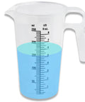 Eight Ounce Plastic Measuring Pitcher Built To Last Multipurpose For Chemicals Oil Pool And Lawn With Ounce And Milliliter Increments