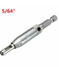 Heavy Duty Self Centering Hinge Drill Bit Set For Cabinet Hardware Installation HSS Steel Woodworking Kit, 5/64 inch size.