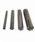 Four metal mandrels from Expanding Arbors Set For Lathe And Milling Eight Piece Ring Mandrels From Quarter Inch To One And A Quarter Inch