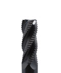 Roughing End Mill Beefy Carbide Square Nose Four Flute End Milling Bit Five Eighth Inch Shank Titanium Coated