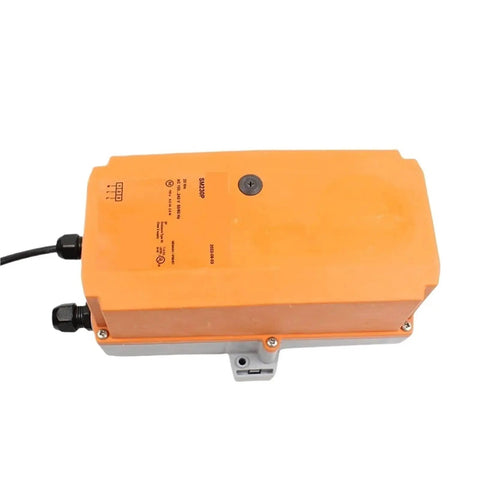 Rock Solid Sm230P Rotary Actuator Damper Motor delivering 20 Nm torque with a durable orange housing and pre-wired connections.