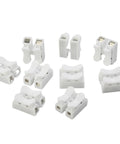 20 Pack Spring Wire Connector Cable Clamp Terminal Block Kit for DIY Wiring projects CH2 compatible, secure quick connects