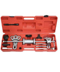 Universal Auto Bearing Hub Puller Slide Hammer Kit For Axle Seal Disassembly Tool Set For Garage Mechanics Fixing Rigs Or Beaters To Restore Wheel Hubs Cars Trucks Fast Using Badass Gear To Get The Job Done Without Calling Pros For High Prices in red case