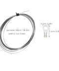 Universal Vacuum Sealer Heating Cable And Heat Shrink Strip Replacement For Industrial Machines Dead Nuts Compatible showing the wire and terminal size details.