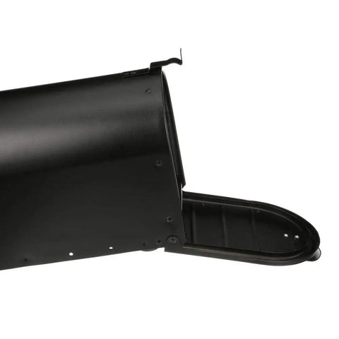 Open view of Admiral Large Post Mount Mailbox With Rust Proof Aluminum Weather Guard Door Keeps Rain Out Extra Thick Body