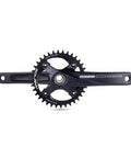 Hollow Integrated 170mm MTB Crankset With 104BCD, Single Speed Round Chainrings 34T shown, 7075 T6 Aluminum, Chrome Moly Steel Spindle