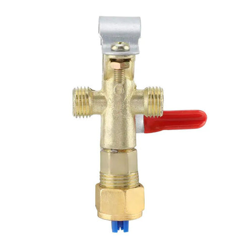High Pressure Nozzle For Tractors Sprayer With Zinc Alloy Build fan shaped red handle external thread connection