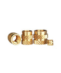 Premium Brass Knurled Insert Nuts For 3D Printers in various sizes, showcasing sturdy M6 8mm OD, strong fasteners.