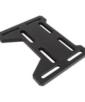 Adjustable Aluminum Engine Mount Plate Kit With Mounting Screw Set For CC100X Mini Bike Go Kart, black aluminum plate visible