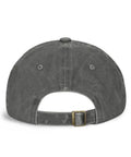 Back view of Washed Cotton Baseball Cap With Carrier Air Wing 16 Insignia One Size Grey Military Inspired Navy Aviation Hat