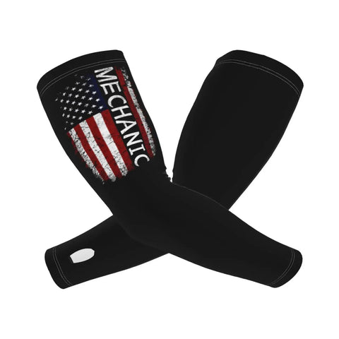 Keep Your Cool On The Job Or At The Gym With These Legit Ice Silk Cooling Arm Sleeves featuring American flag design.