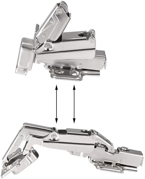 Hydraulic Concealed Cabinet Hinge For Half Overlay Front Frame Doors Heavy Duty Iron Construction Easy Install