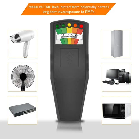 EMF Meter With 5 LED Magnetic Field Detector For Home Office And Outdoor Inspections A Go To Ghost Hunting Gadget with appliances