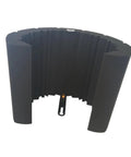 Heavy Duty High Density Acoustic Foam Mic Shield for Studio Recording And Podcasting, 15x12x10in, black, noise blocking and echo dampening.