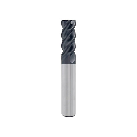 Square End Mill Carbide 4 Flute 3/8 Inch Cutting Tool For Milling Alloy Steels Hardened Steel Cast Iron and Metals