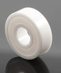 608 ceramic bearing, white full ceramic, 8x22x7 mm bore, side view