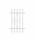 Heavy Duty Window Bars With Spear Point Design 24 By 36 Inches White Security Guards For Kids Outdoor Burglary Prevention Built To Stand Up Tough