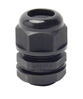 M25 Three Hole Waterproof Nylon Cable Gland With Adjustable Locknut For Two To Five Millimeter Wire Diameter Sealed
