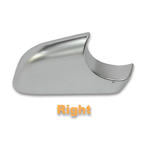 Hella Durable Right Side Mirror Lower Base Cover Cap With Clean Chrome Finish for Tesla Model 3, angled view.
