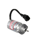 Heavy Duty Engine Mounted Linear Pull Actuator For HVAC Climate Controls 12V 24V showing silver metal body and connector.