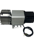 Heavy Duty CNC Rotary Fourth Axis Kit With Workhorse Harmonic Reducer Gearbox And Tough As Nails 130Mm Chuck powered by Nema34 stepper motor.