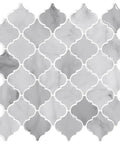 Arabesque Peel And Stick Tiles For Kitchen Backsplash In Marble Gray, 12 By 12 Inch, 10 Sheets, Thick 3D Self Adhesive Wall Tiles