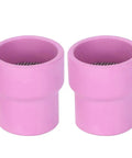 Premium 2 Piece Ceramic Welding Cups That Are A Total Game Changer For WP 9 20 And 25 Torch Series Tools, pink ceramic cups.