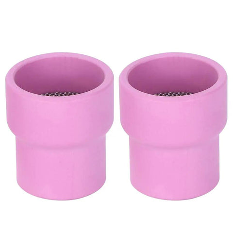 Premium 2 Piece Ceramic Welding Cups That Are A Total Game Changer For WP 9 20 And 25 Torch Series Tools, pink ceramic cups.