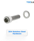 304 stainless steel hardware with screw and washer for Durable Black Anodized 20 Set Corner Bracket Pro Kit For 2020 And 2040 Aluminum Extrusion