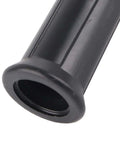 Close-up of Pro Grade Double Head Metal Nibbler Cutter part, black ABS handle, for sheet metal and aluminum construction.