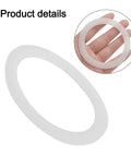 Silicone Gasket Seal For Coffee And Espresso Moka Pot Stove Top O Ring Replacement With Flexible Inner Diameters 39 42 50 54 63 73 Mm Fits 1 Cup To 12 Cup Moka Express Pots White