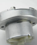 Close-up of Dope High Torque JS-50 DC Gear Motor with Speed Reduction, 6V operation, iron shell housing.