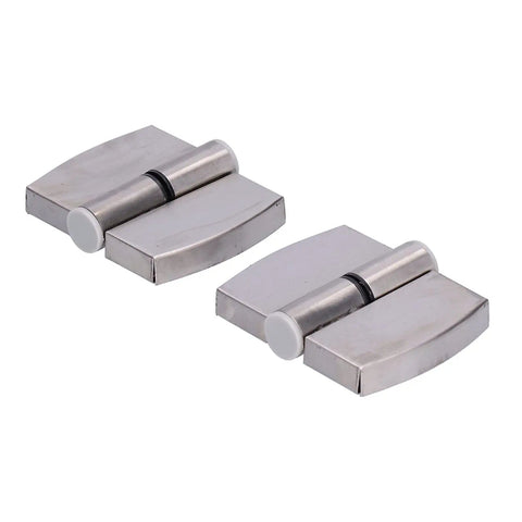 Stainless Steel Hydraulic Door Hinge Set For Right Opening Interior Doors 2 Pack 8.6 X 7.2 Cm Gravity Closing With Rubber Pad