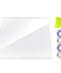 Whirlpool Freezer Glass Shelf Replacement WRS571CIHZ04 11.69 Inch by 11.37 Inch tempered glass with cleaning cloth