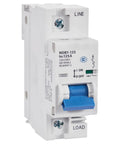 125 Amp DIN Rail Mount Circuit Breaker For 240V AC And 60V DC One Pole Trip Curve C UL 1077 Listed with visual indicator