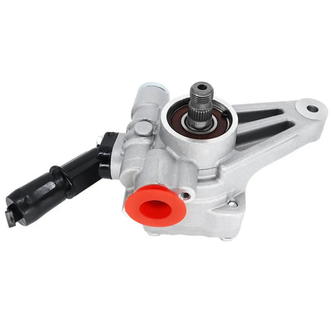 Close-up of 3L Rack And Pinion Power Steering Kit for Honda Accord 2003 to 2007, showing single component with metal finish.