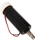 52Mm Cnc Spindle Motor 500W Knockout Punch 12000Rpm High Precision Brushless Router overhead view showing black cylindrical body and silver shaft.