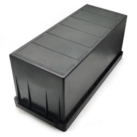 Heavy Duty Abs Lithium Battery Enclosure Box With Solid Screw Mounts And Plenty Of Room For Rolling Your Very Own Custom Energy Setup Today, black ABS case.