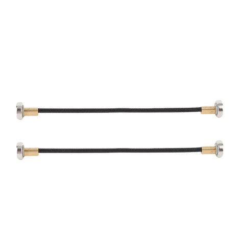 Two flexible black arms with metal ends from the Heavy Duty Soldering Helping Hand Set With Flexible Clam Arms And Rock Solid Magnetic Base.
