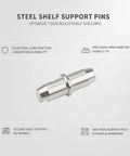 Durable Heavy Duty 5mm Steel Cabinet Shelf Pins Replacement Pegs For Adjustable Shelving In Kitchens And Closets Easy Install For Stable Level Shelves 1 Piece