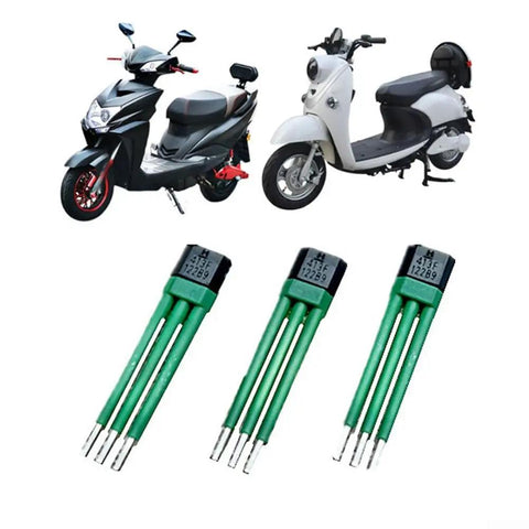 Fresh 3pc 413F Hall Sensors For Ebike Motors That Fix Jerky Starts And Boost Acceleration Smoothly With Precise Rotor Detection For High Power Bikes Around 2000 To 3000 Watts Plus Easy Fit For Quanshun Yuma And Docto Units Today. 3 green 413F hall sensors for e-bike motor repair