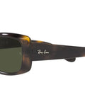 RB4389 Womens Square Sunglasses Havana Green 55mm Non Polarized Crystal Lenses with UV Protection
