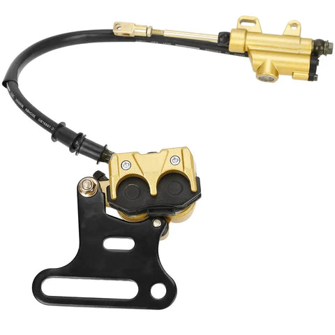 Beefy 12mm Rear Hydraulic Disc Brake Master Cylinder Caliper Assembly With Pad For 50cc To 150cc Pit Dirt Bikes Like SSR Taotao