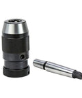 1-Piece 5/8 Inch Keyless Chuck For 2MT Drill Presses And Wood Lathes, Fast No-Fuss Tool Change shown with metal taper
