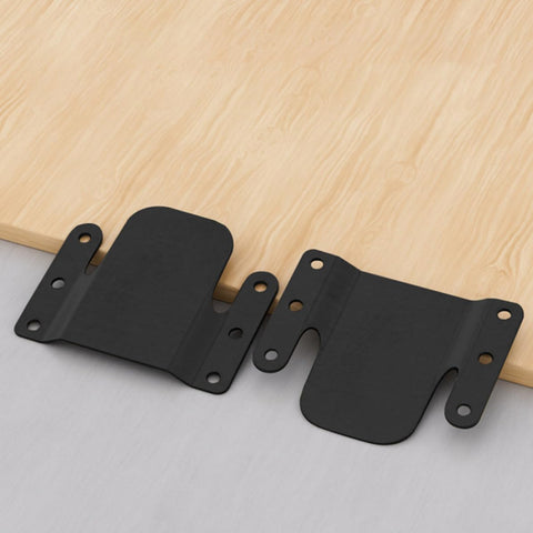 Heavy Duty Iron Couch Brackets - Component of Interlocking Sectional Sofa Connectors Set for Stable Corner Connections