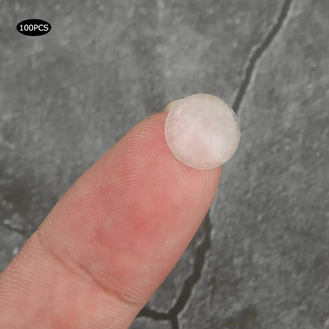 Clear Self Adhesive Silicone Foot Pads No Slip Buffers Stop Furniture Scratches 10x3mm bumper on fingertip