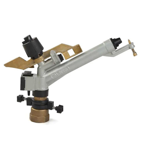 Heavy Duty 360 Degree Adjustable Irrigation Spray Gun With 1.5 Inch Interface showing zinc alloy build and high pressure sprinkler tool