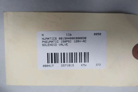 New Heavy Duty Pneumatic Solenoid Valve With 120 V AC Coil And 150 PSI Max Pressure Rating Smooth Operator Built Slick For Factory Lines Works Like A Charm In Fluid Power Systems 081SA400K000030