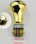 Slick Retro Roller Date Stamp Copper Calendar Marker showcasing ten wheel numeric coder for serial numbering on products.
